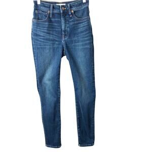 Madewell Women's Curvy High-Rise Skinny Jeans in Lanette Wash Size 25